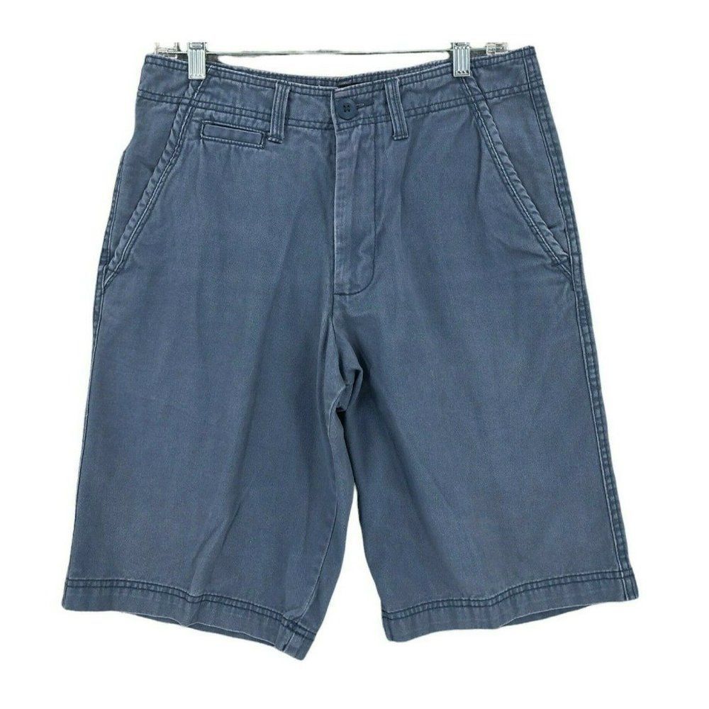 OP Ocean Pacific Shorts Men 32 Light Blue Bermuda Casual Golf Adult Faded Golfer
